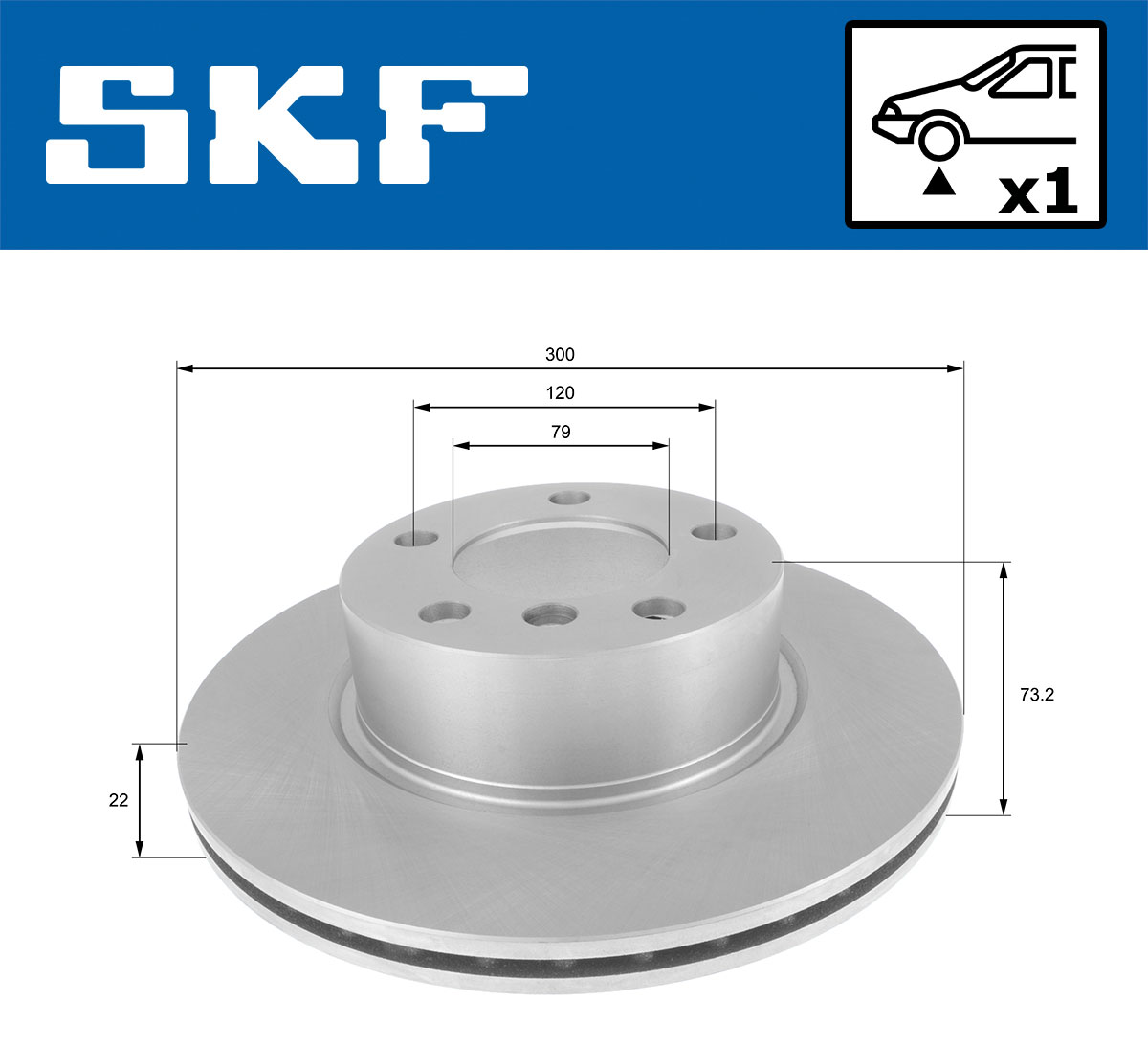 SKF Remschijven VKBD 80060 V1