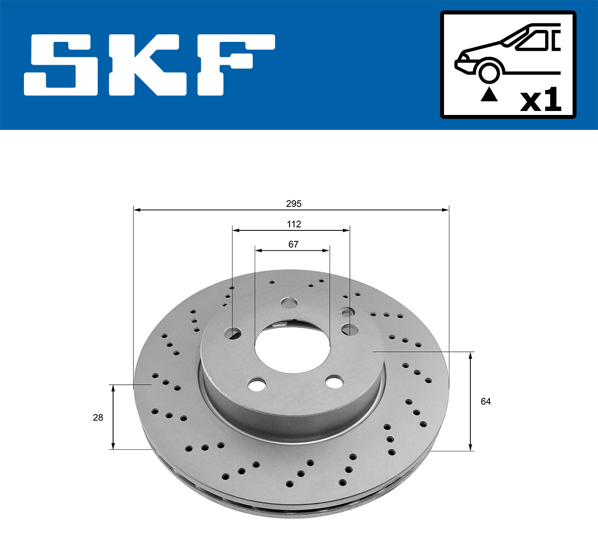 SKF Remschijven VKBD 80068 V1