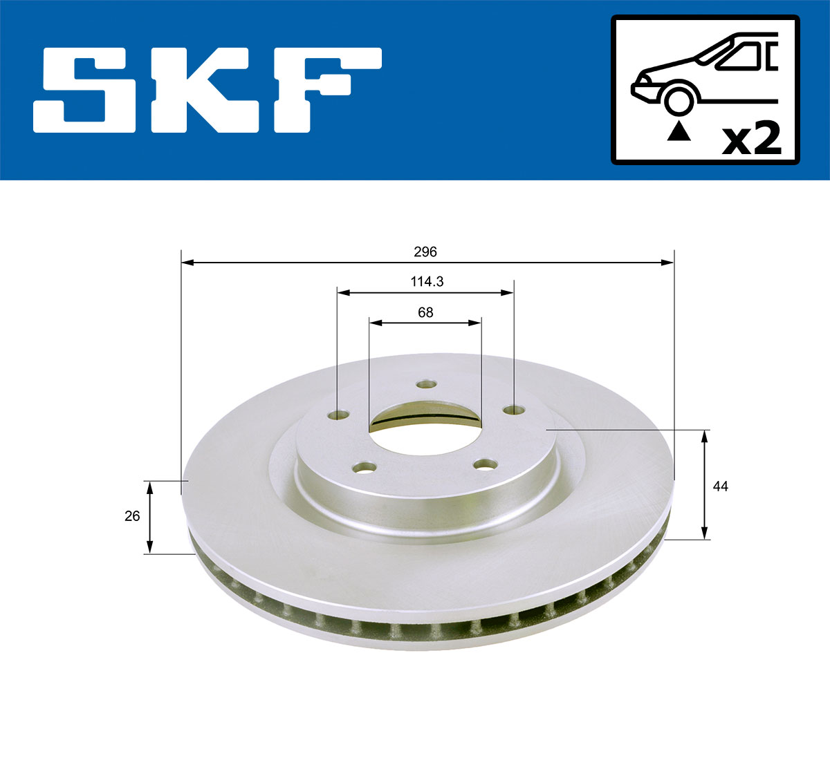 SKF Remschijven VKBD 80070 V2