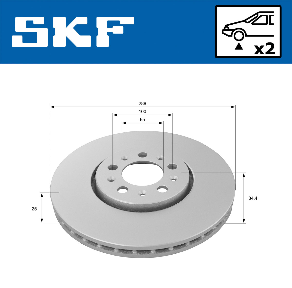 SKF Remschijven VKBD 80074 V2