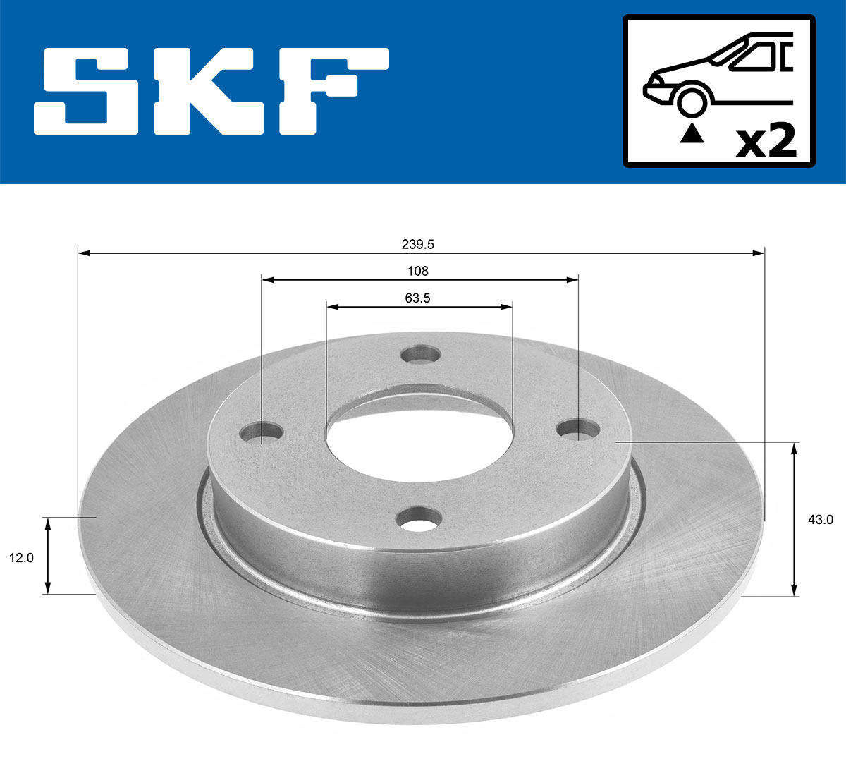 SKF Remschijven VKBD 80076 S2