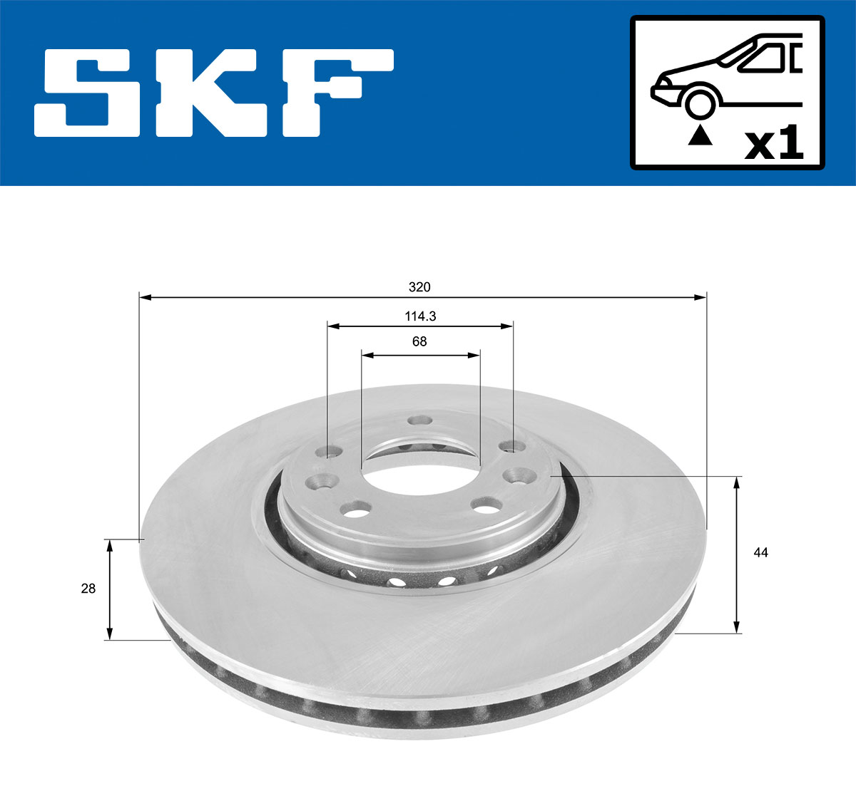 SKF Remschijven VKBD 80091 V1