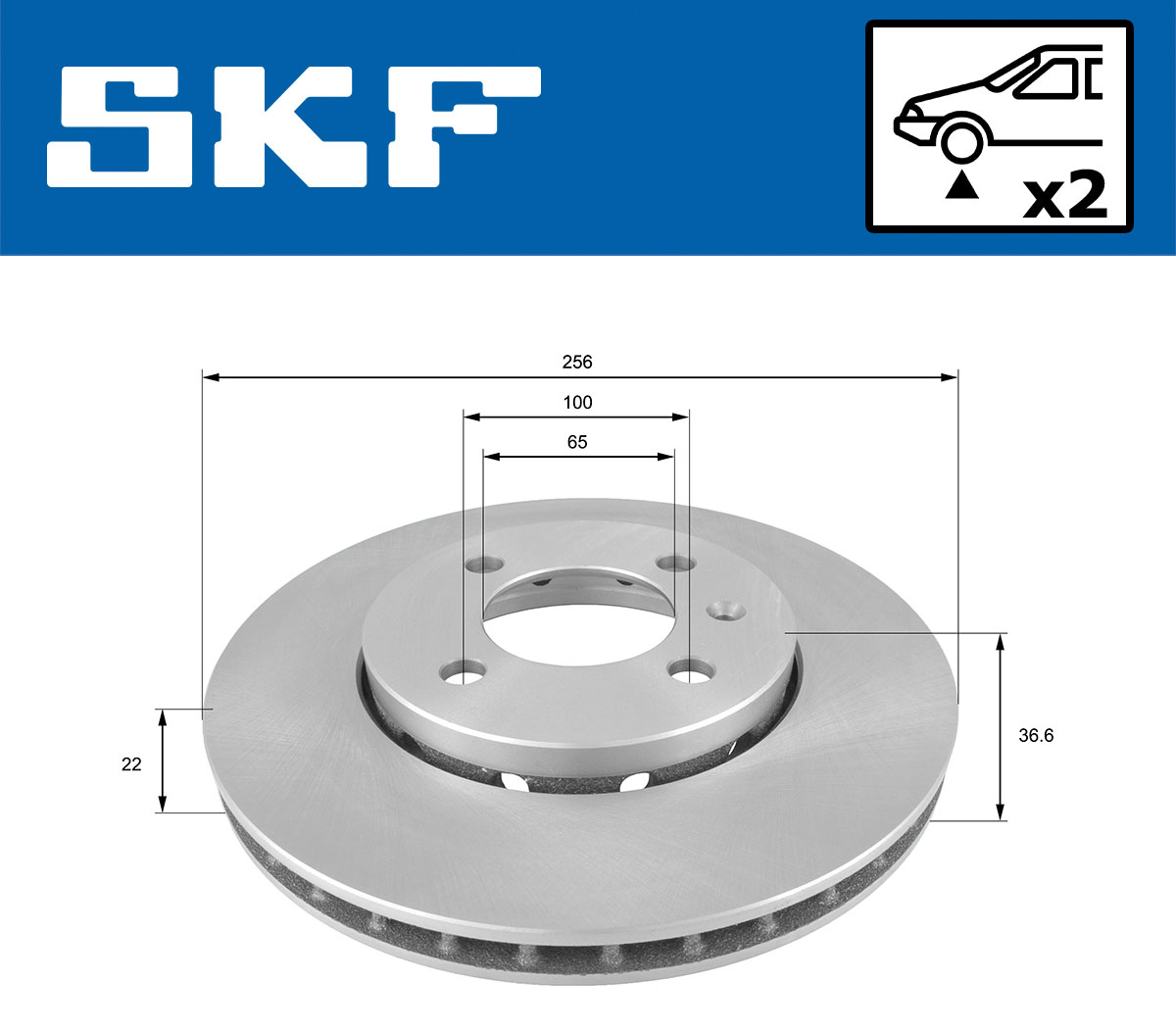 SKF Remschijven VKBD 80096 V2