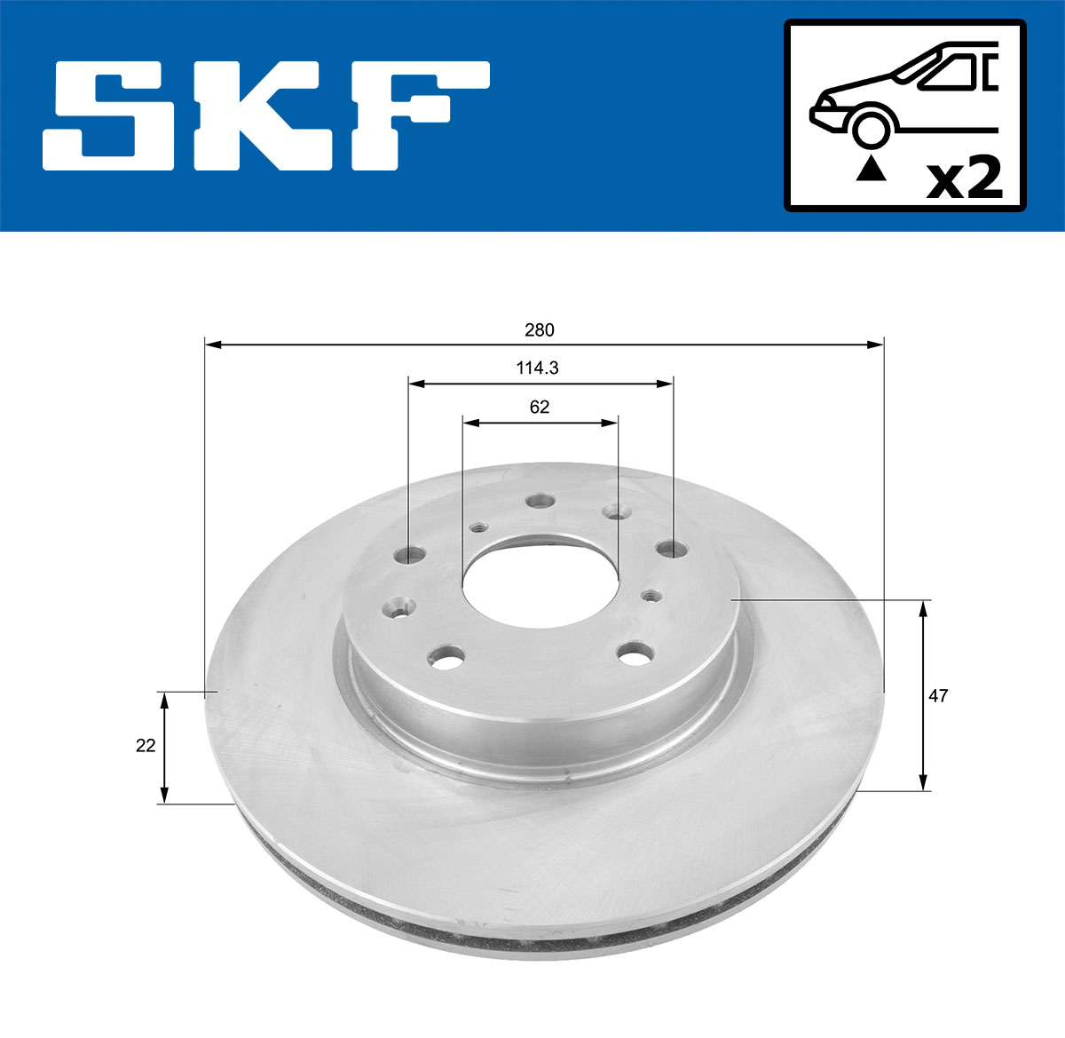 SKF Remschijven VKBD 80100 V2