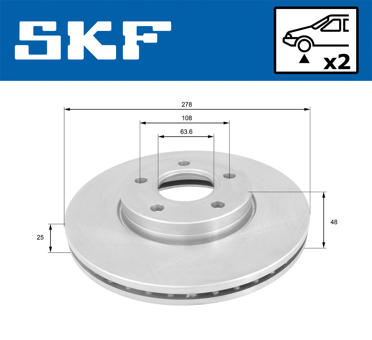 SKF Remschijven VKBD 80103 V2