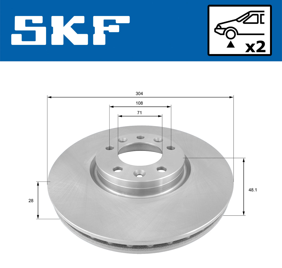 SKF Remschijven VKBD 80106 V2