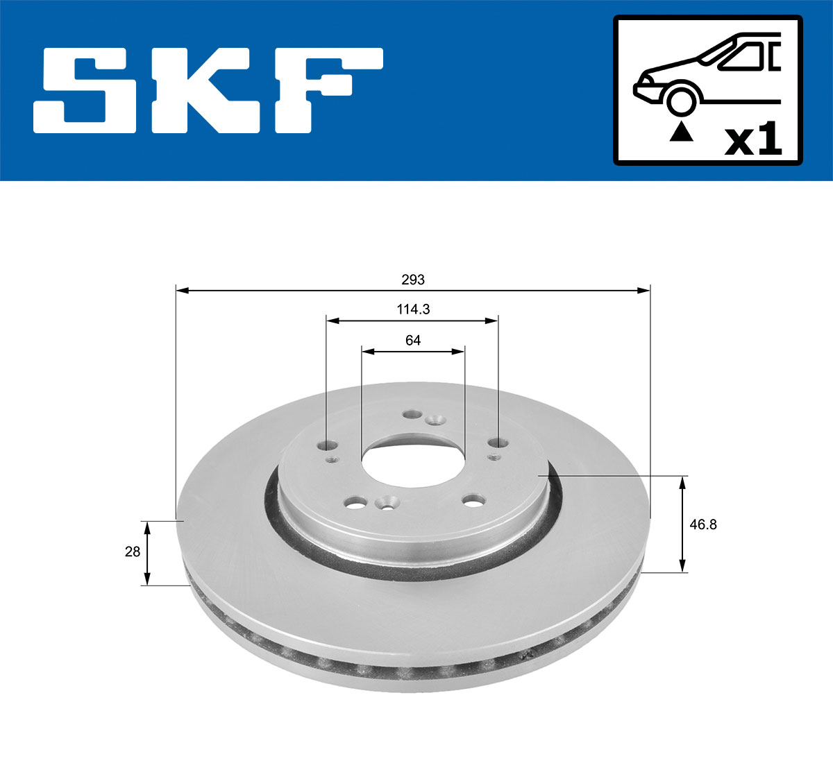 SKF Remschijven VKBD 80141 V1
