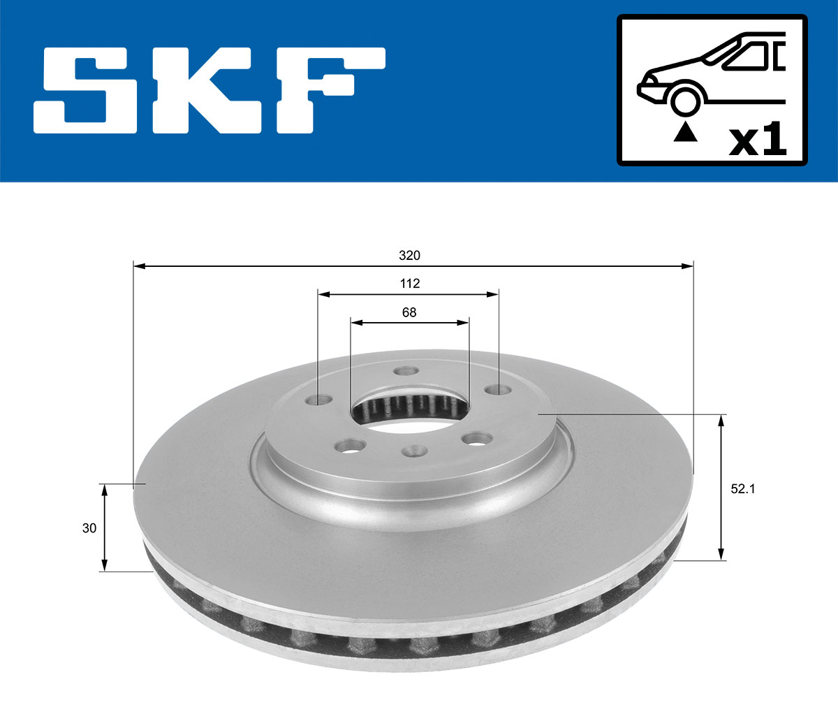 SKF Remschijven VKBD 80163 V1