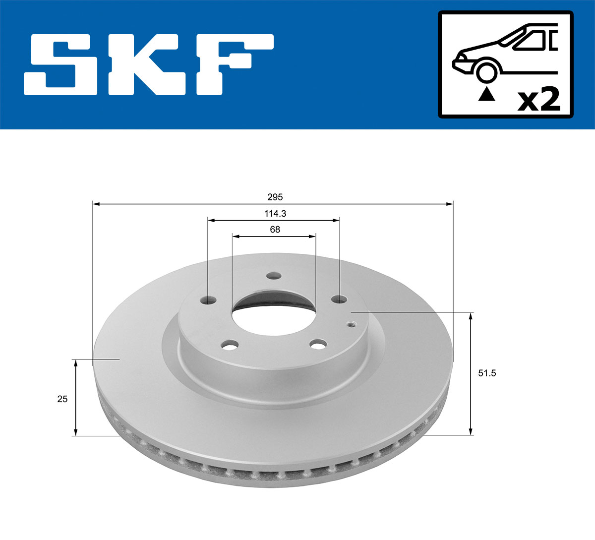 SKF Remschijven VKBD 80164 V2