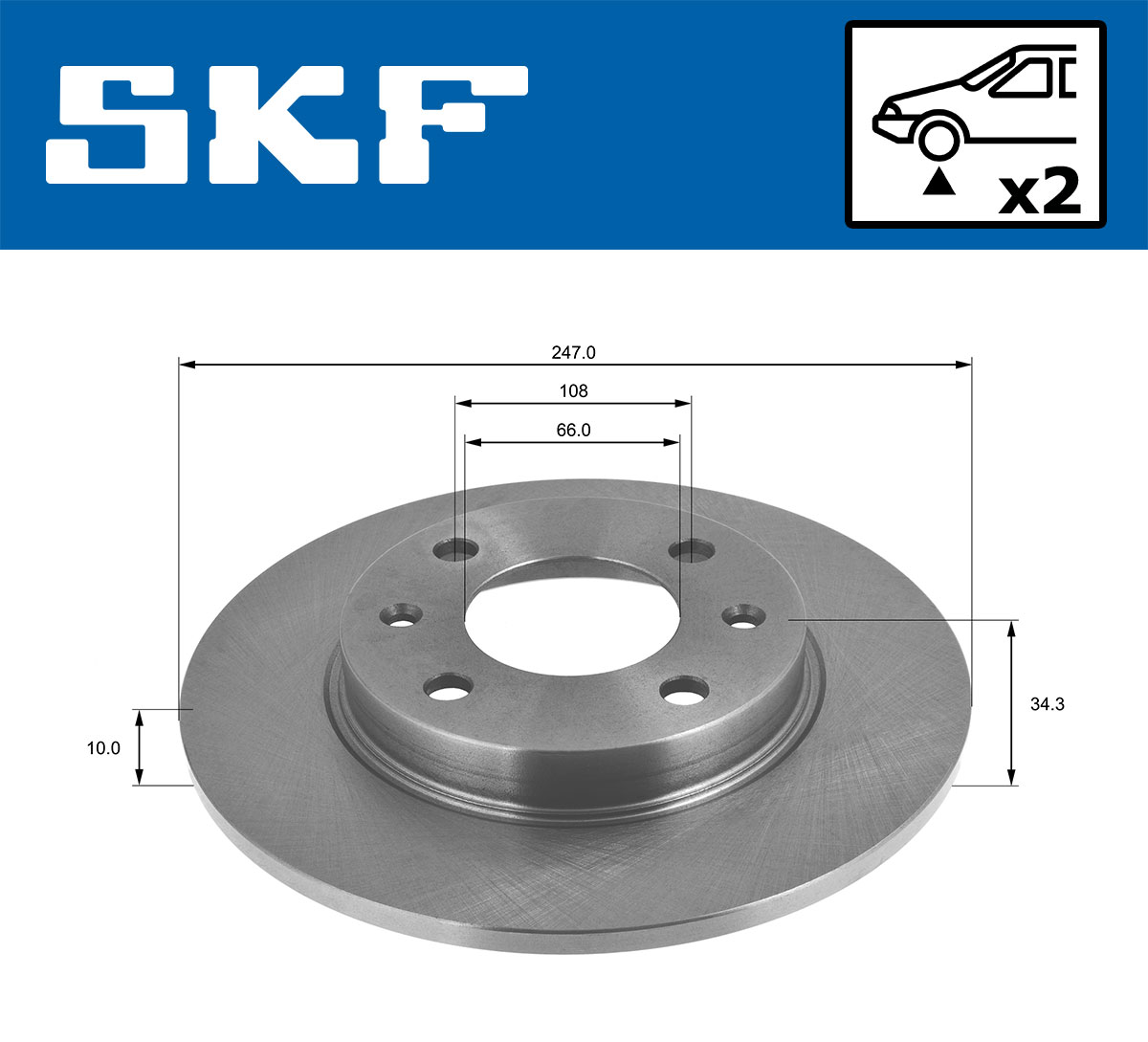 SKF Remschijven VKBD 80165 S2