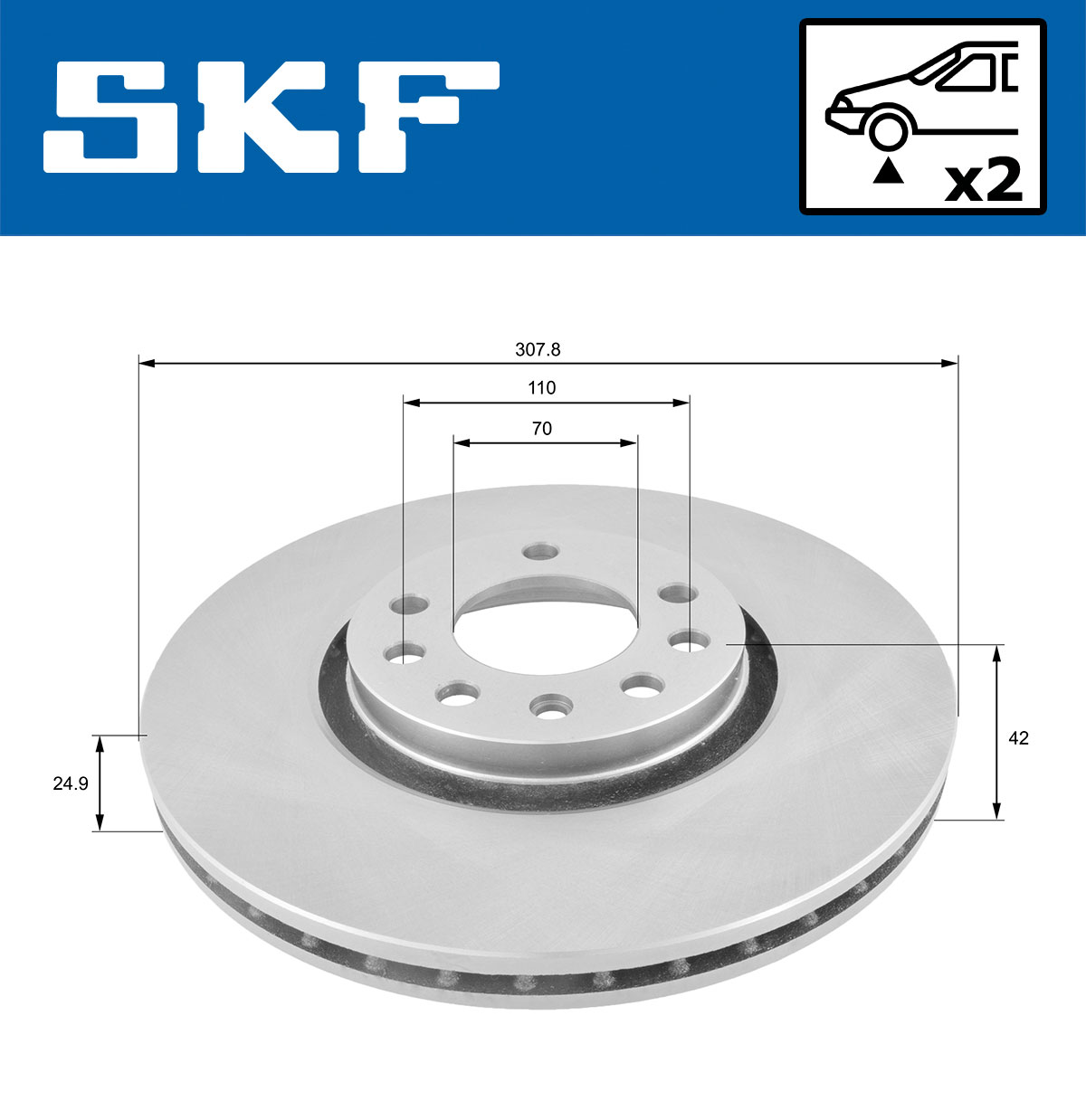 SKF Remschijven VKBD 80170 V2