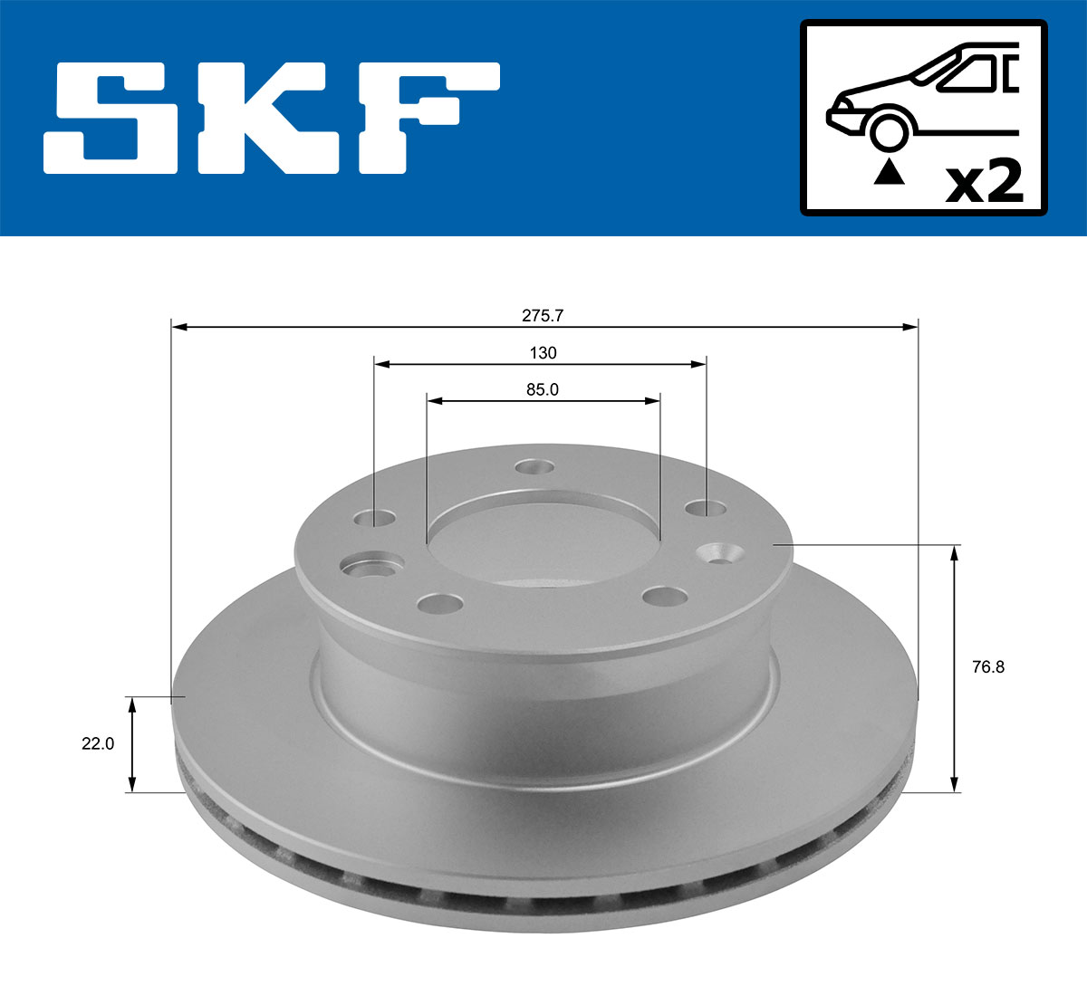 SKF Remschijven VKBD 80174 V2