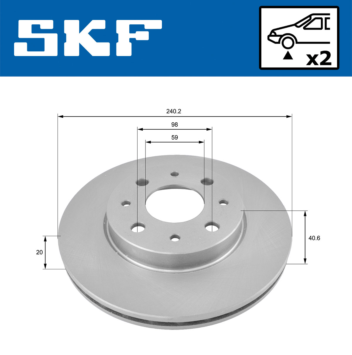 SKF Remschijven VKBD 80175 V2