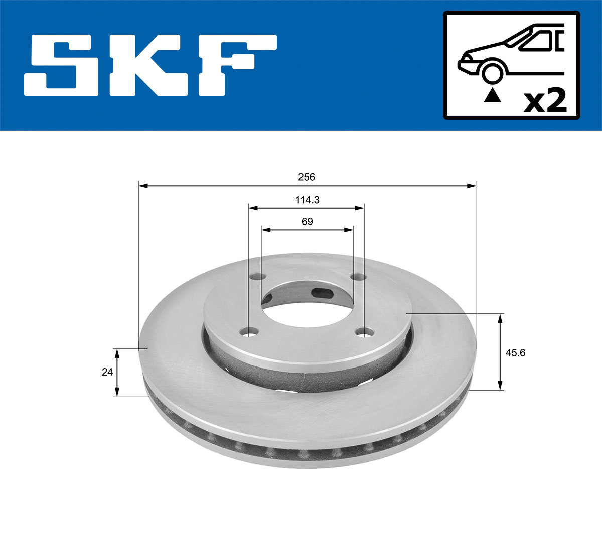 SKF Remschijven VKBD 80176 V2