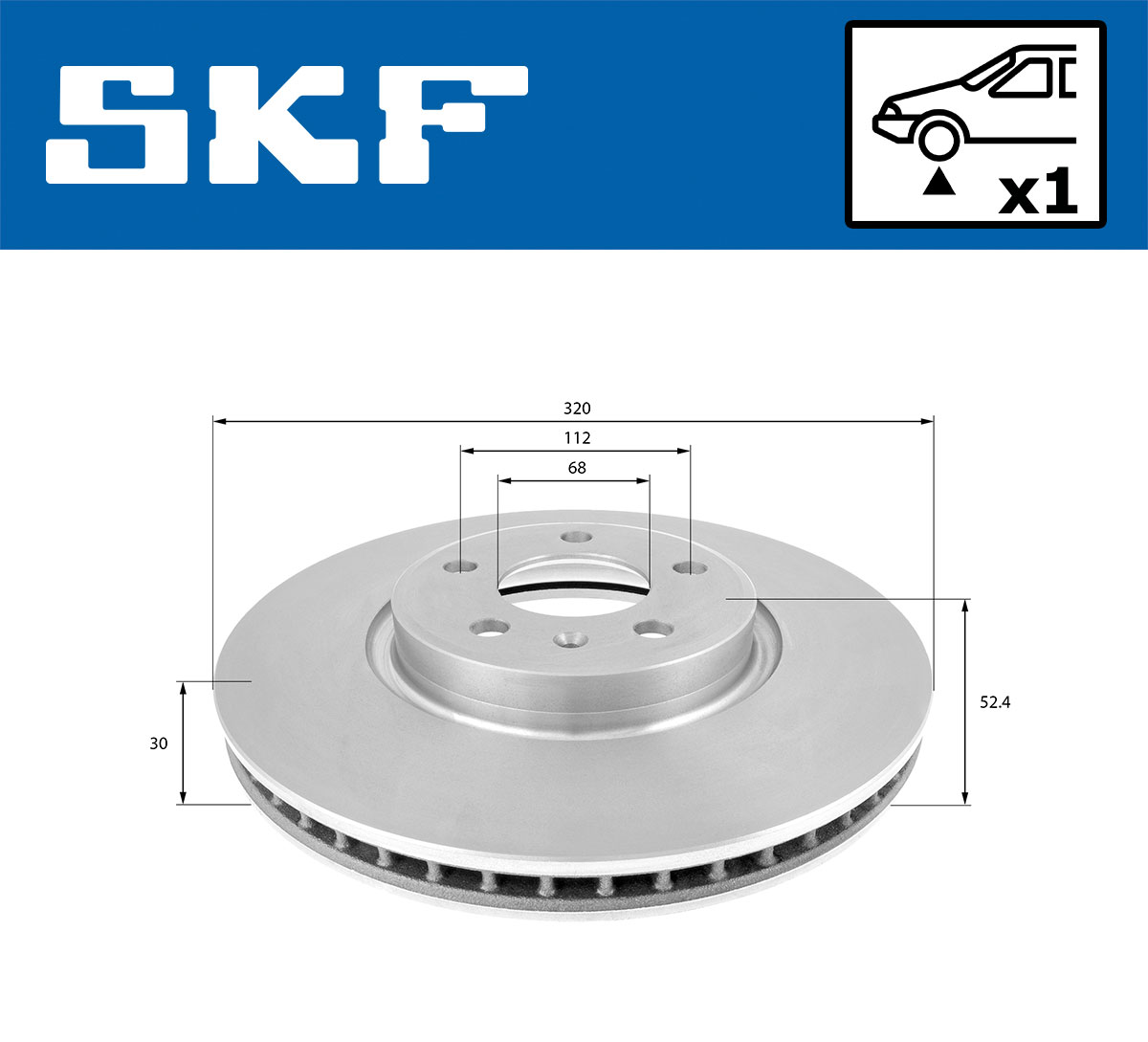 SKF Remschijven VKBD 80178 V1