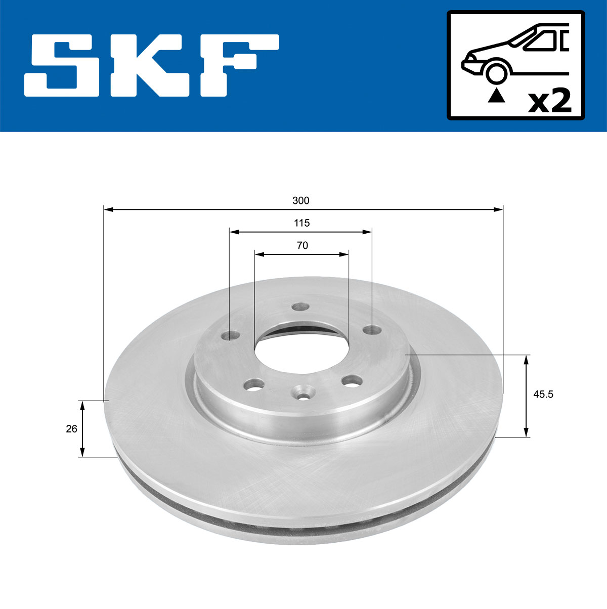 SKF Remschijven VKBD 80194 V2