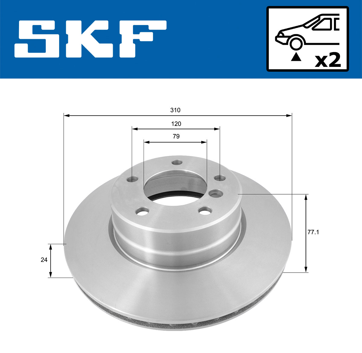 SKF Remschijven VKBD 80196 V2