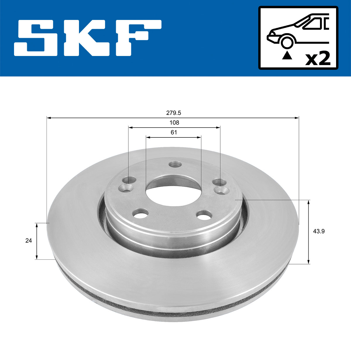 SKF Remschijven VKBD 80210 V2