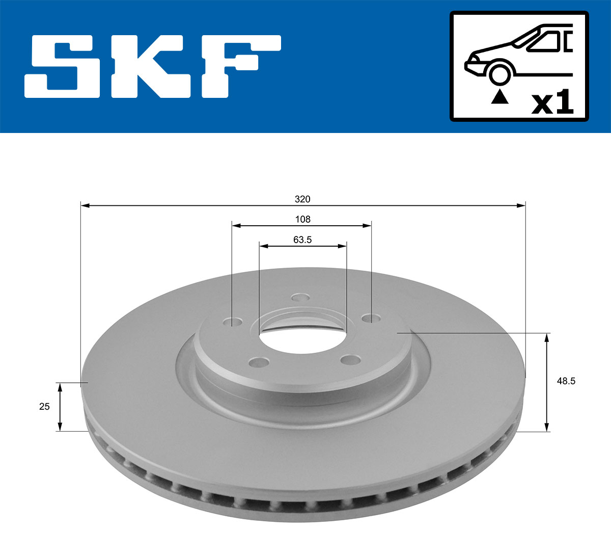 SKF Remschijven VKBD 80223 V1