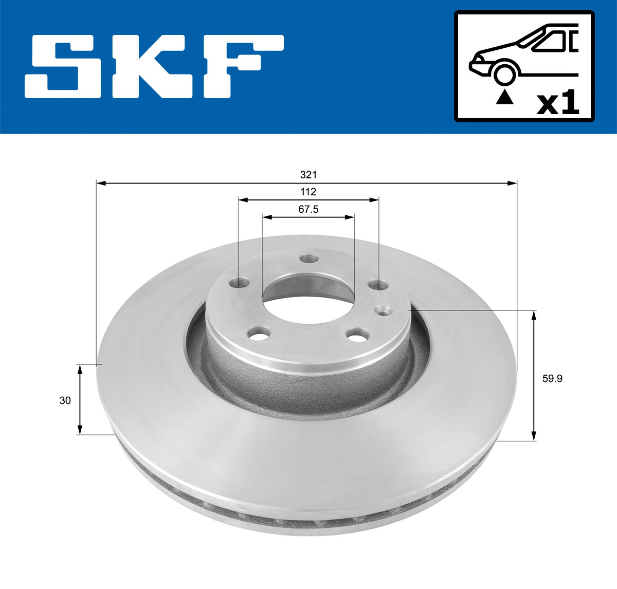 SKF Remschijven VKBD 80226 V1