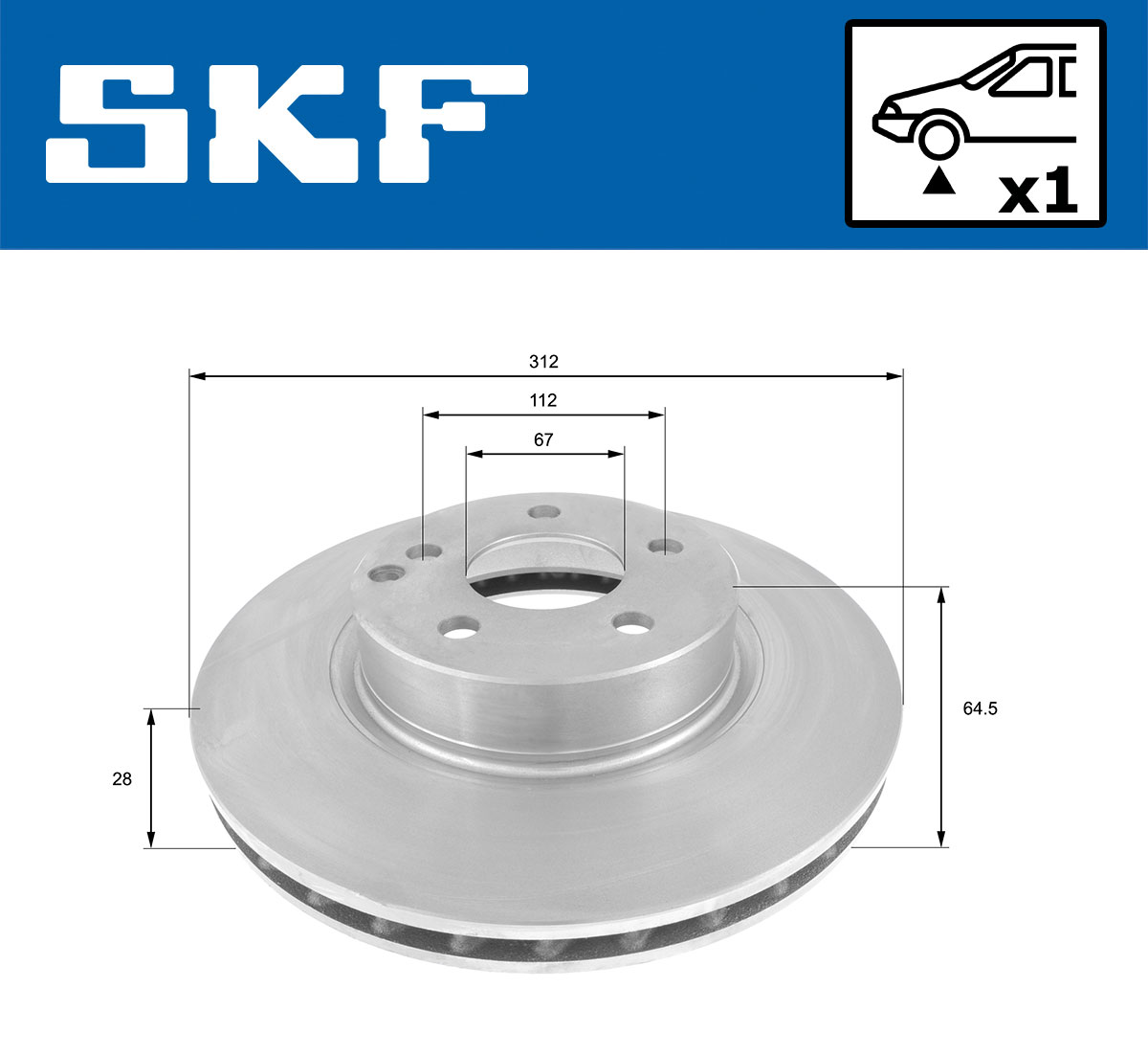 SKF Remschijven VKBD 80256 V1