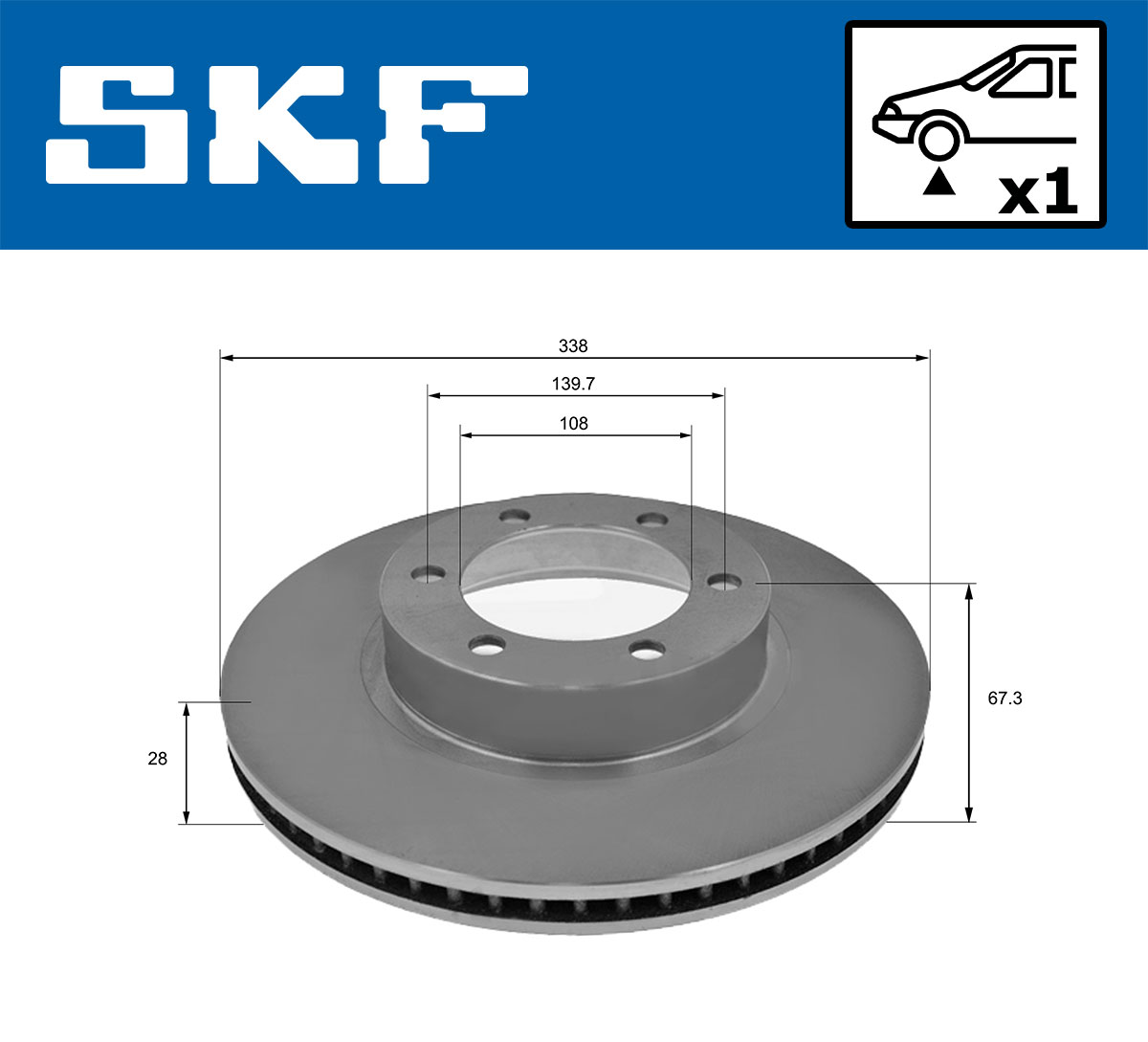 SKF Remschijven VKBD 80259 V1