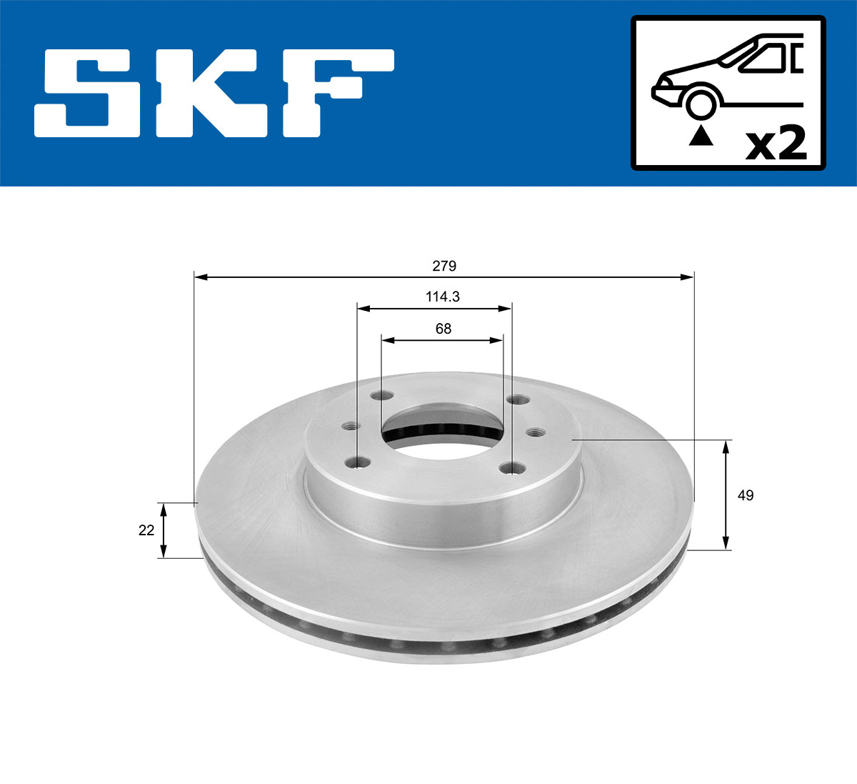 SKF Remschijven VKBD 80264 V2