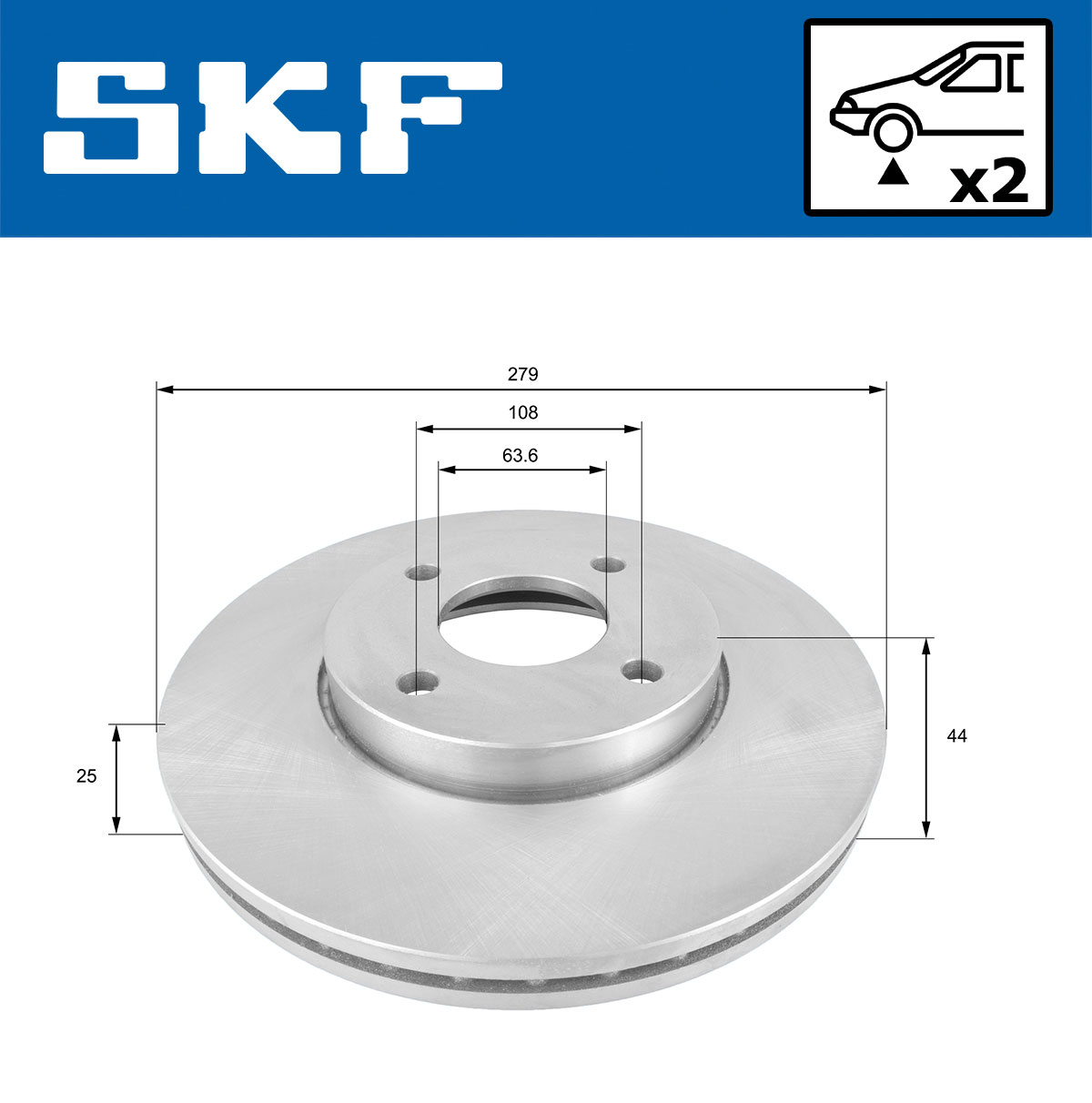 SKF Remschijven VKBD 80271 V2