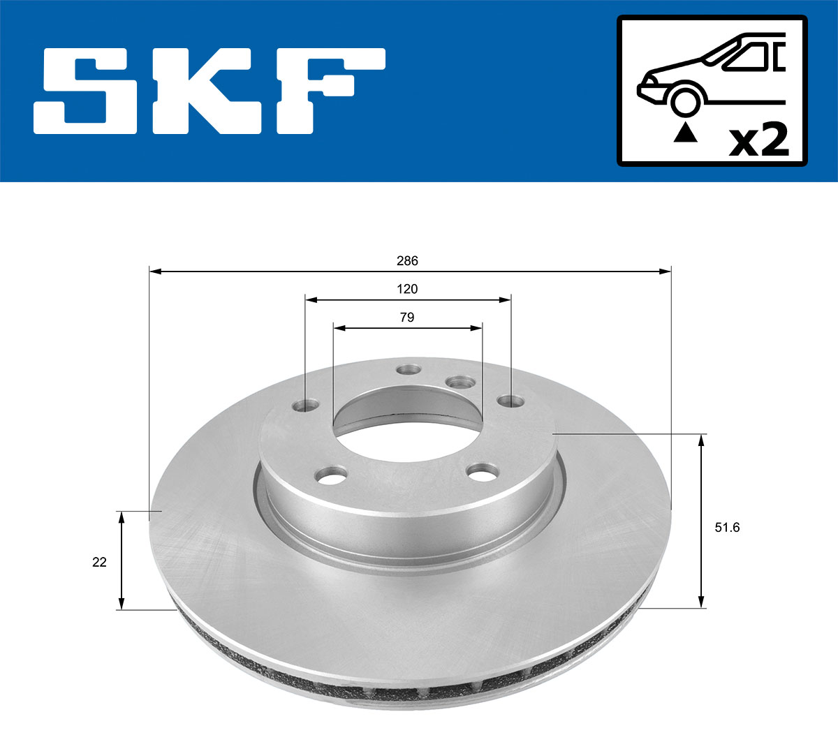 SKF Remschijven VKBD 80276 V2