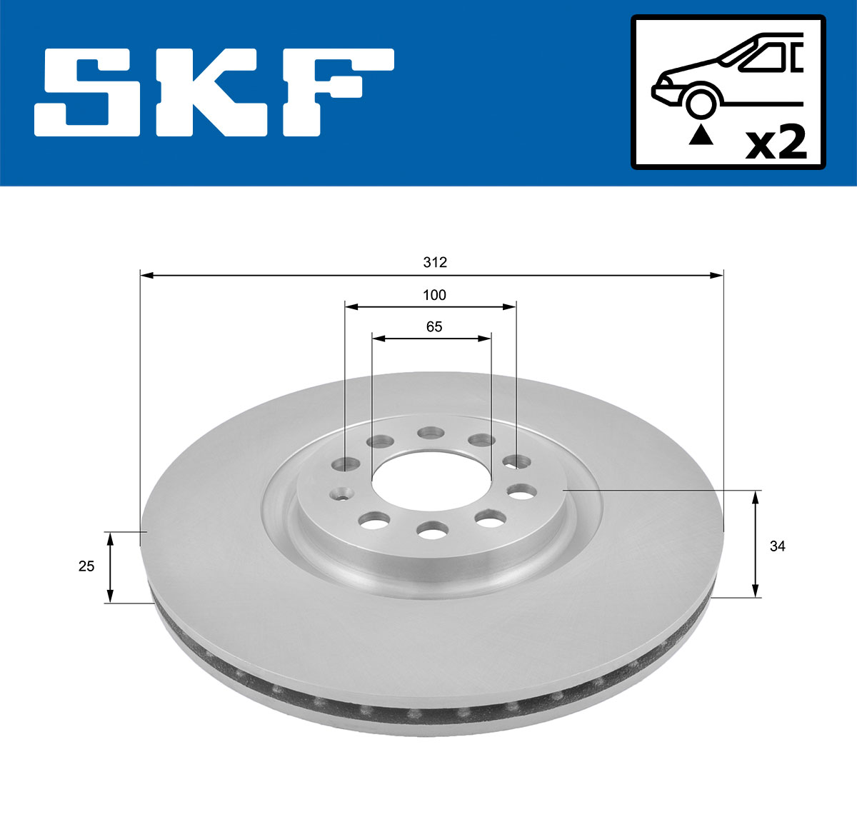 SKF Remschijven VKBD 80277 V2