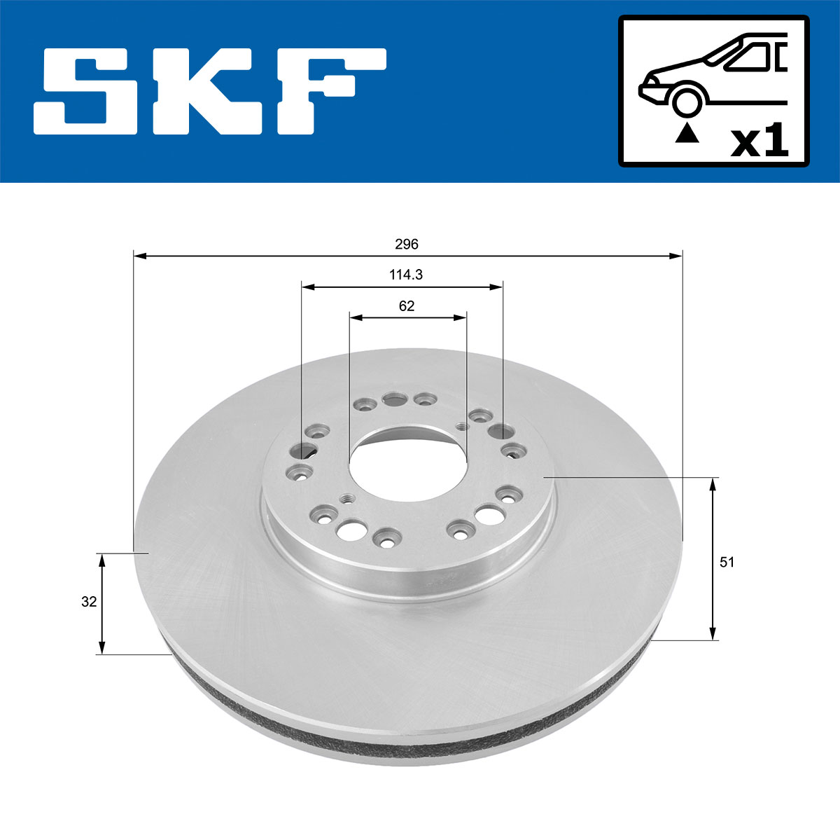 SKF Remschijven VKBD 80278 V1