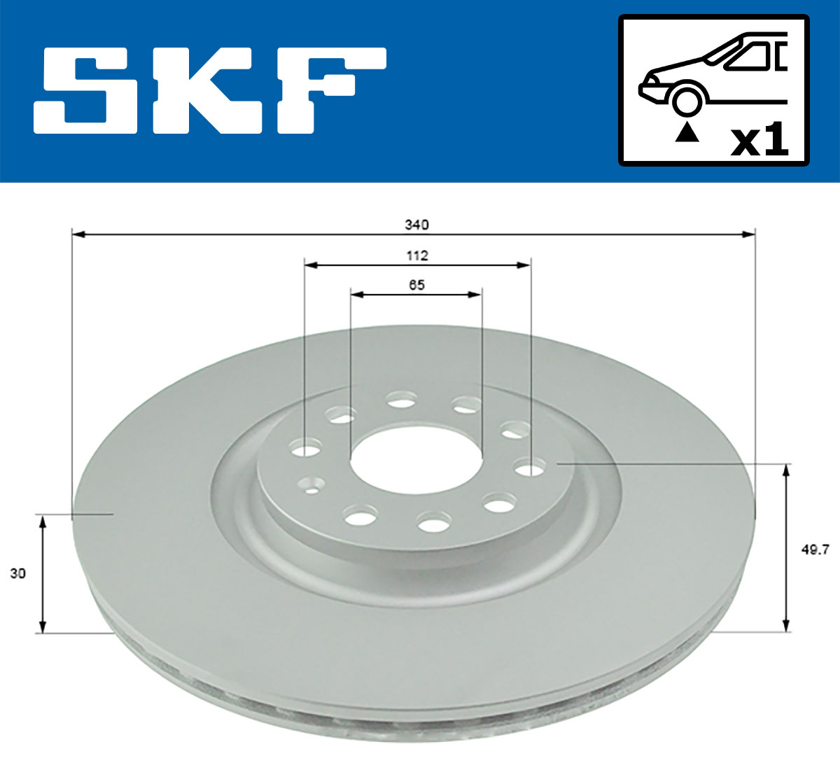 SKF Remschijven VKBD 80292 V1