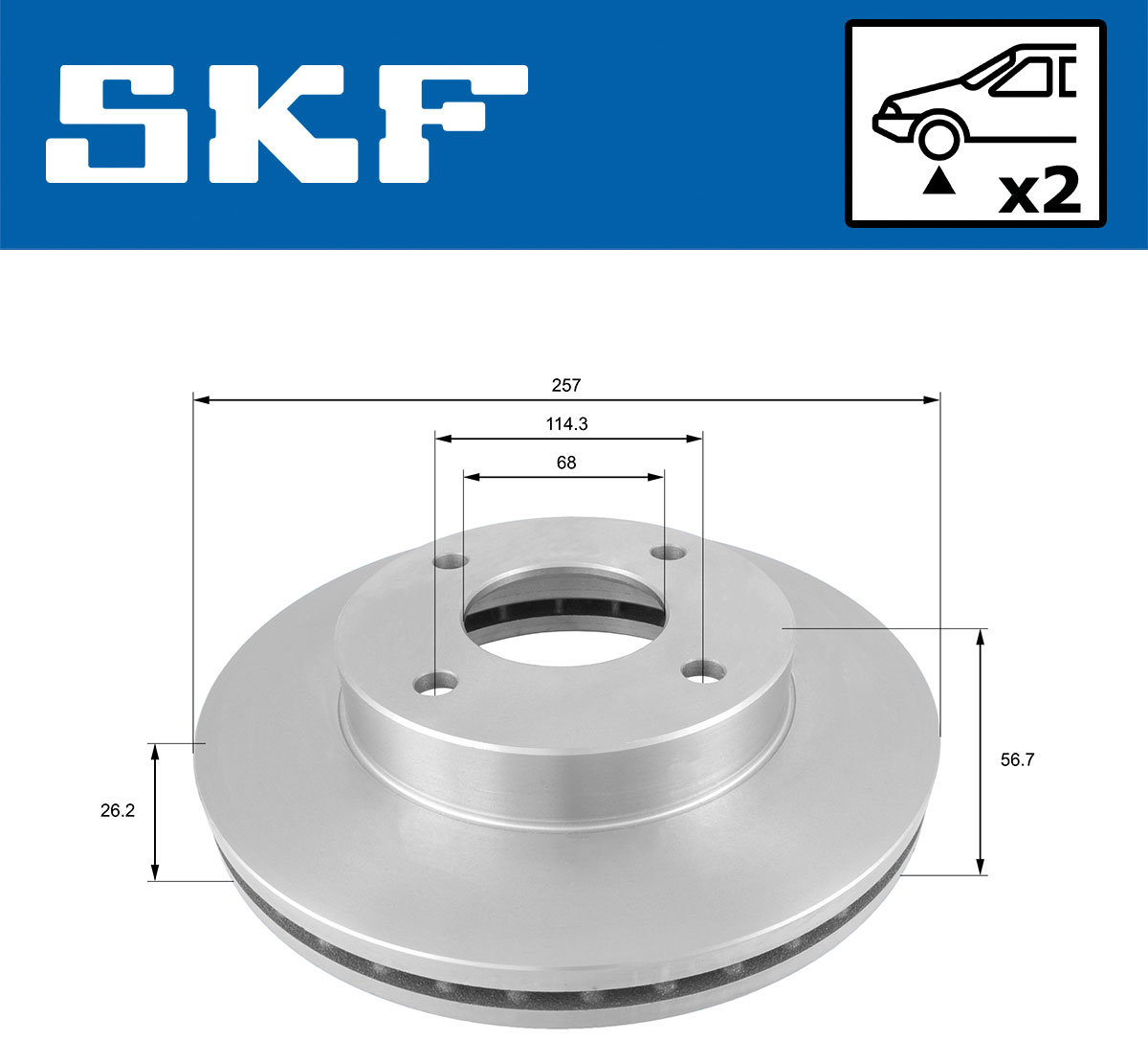 SKF Remschijven VKBD 80300 V2