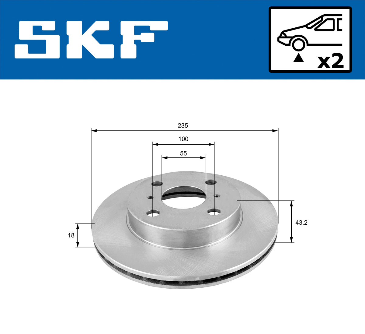 SKF Remschijven VKBD 80302 V2