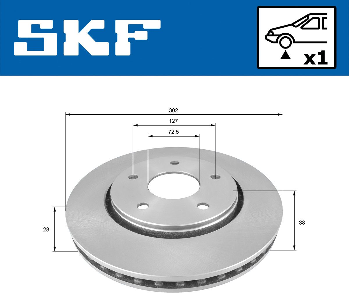 SKF Remschijven VKBD 80312 V1