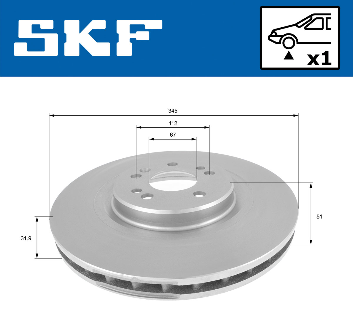 SKF Remschijven VKBD 80315 V1