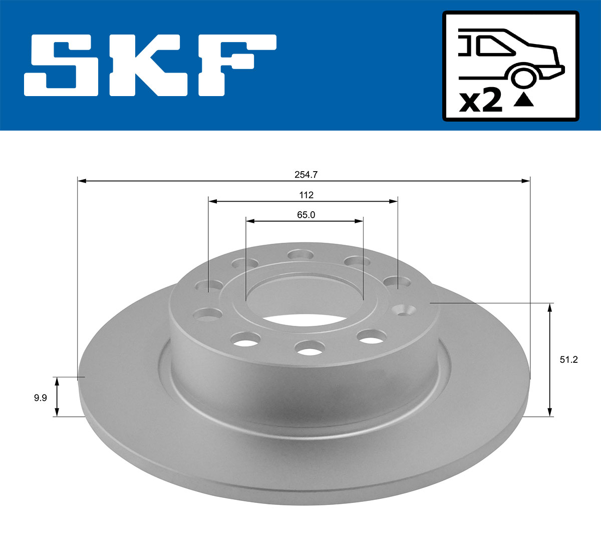 SKF Remschijven VKBD 90007 S2