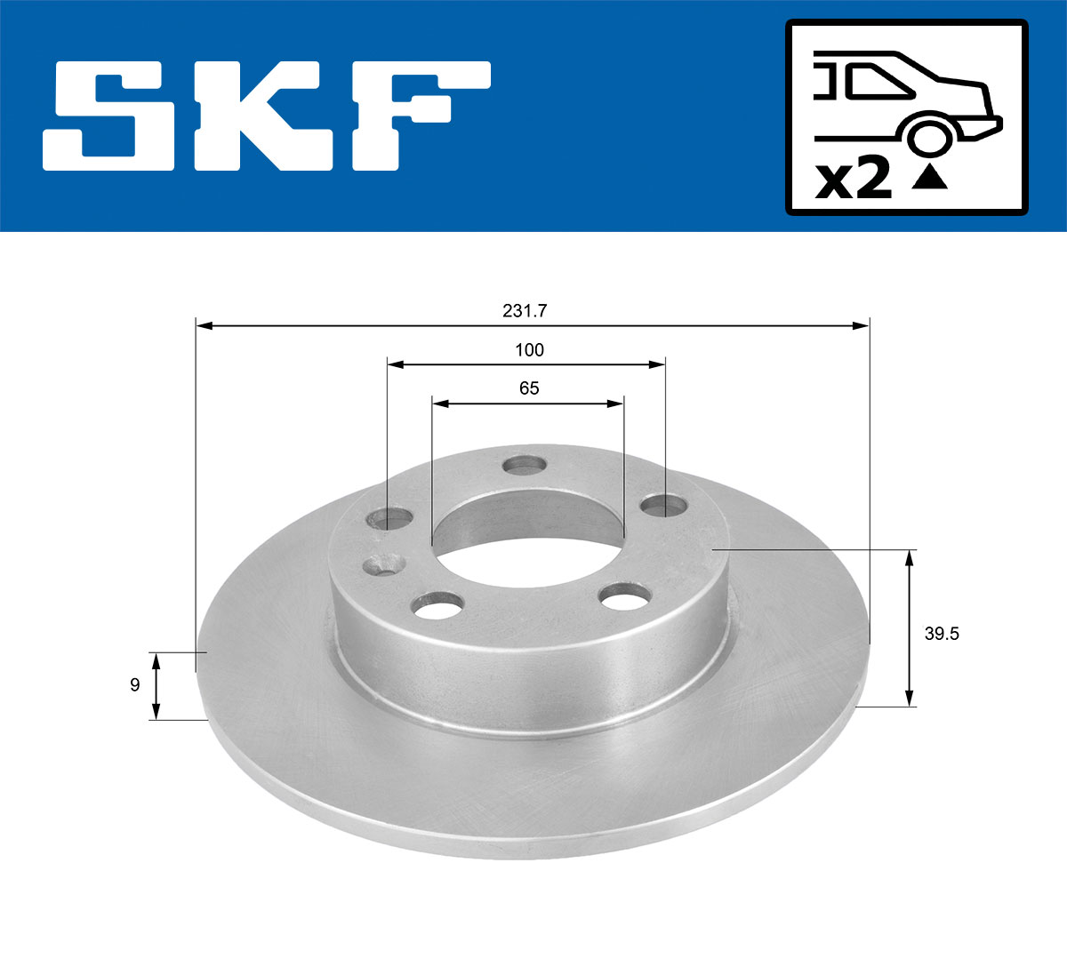 SKF Remschijven VKBD 90023 S2