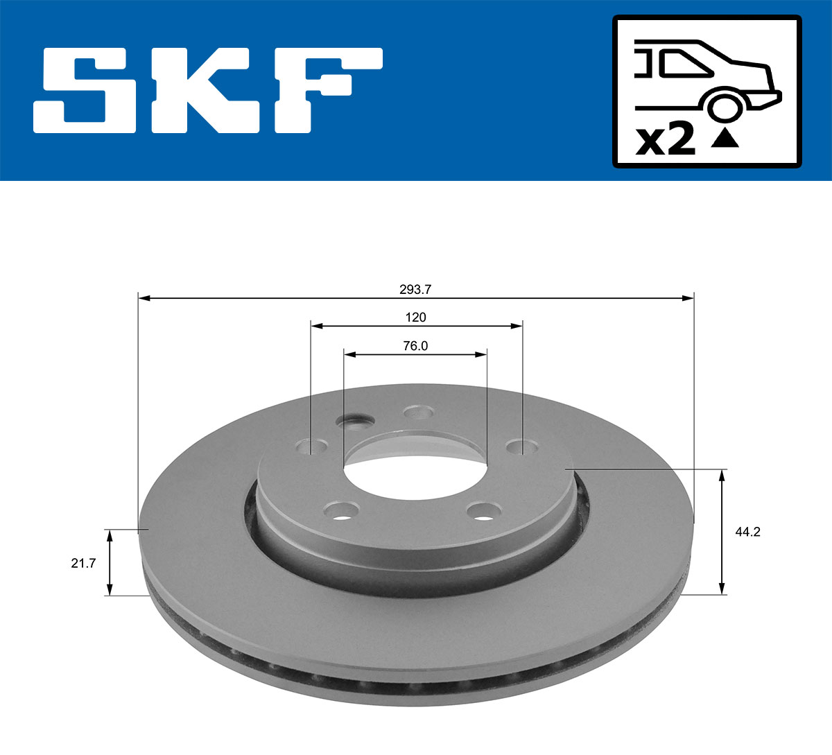 SKF Remschijven VKBD 90042 V2