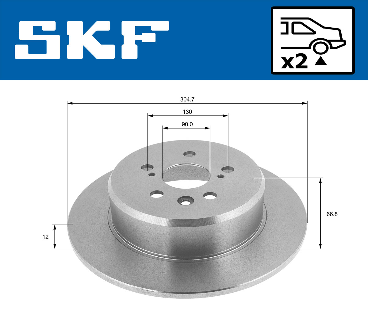 SKF Remschijven VKBD 90069 S2