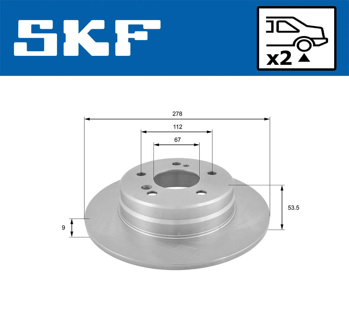 SKF Remschijven VKBD 90088 S2