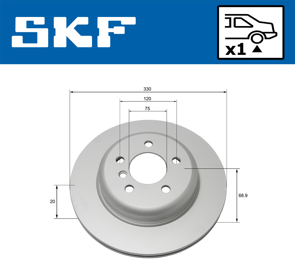 SKF Remschijven VKBD 90102 V1