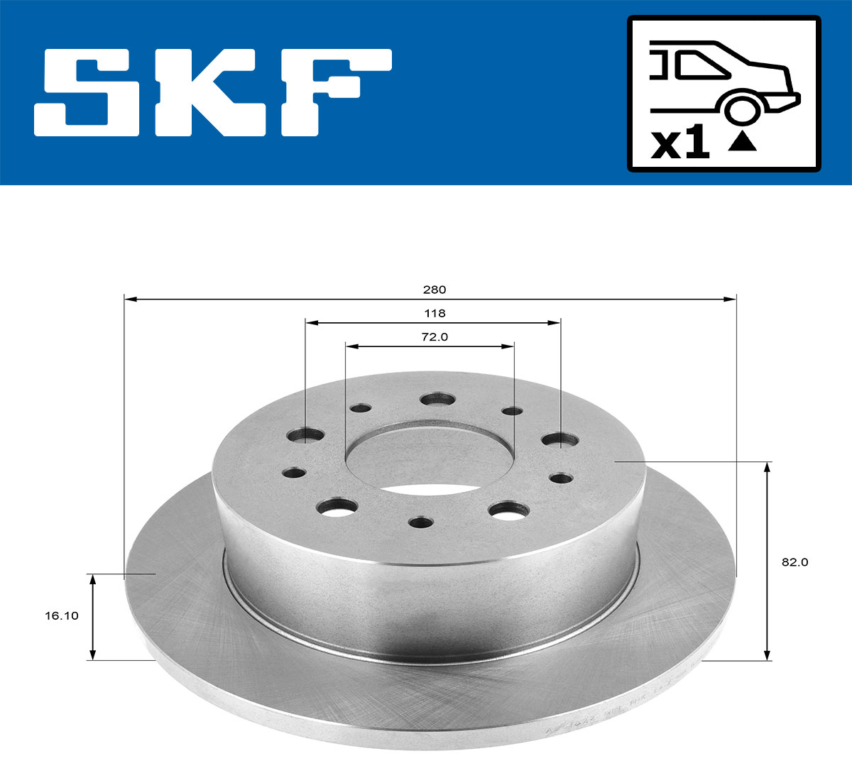 SKF Remschijven VKBD 90131 S1