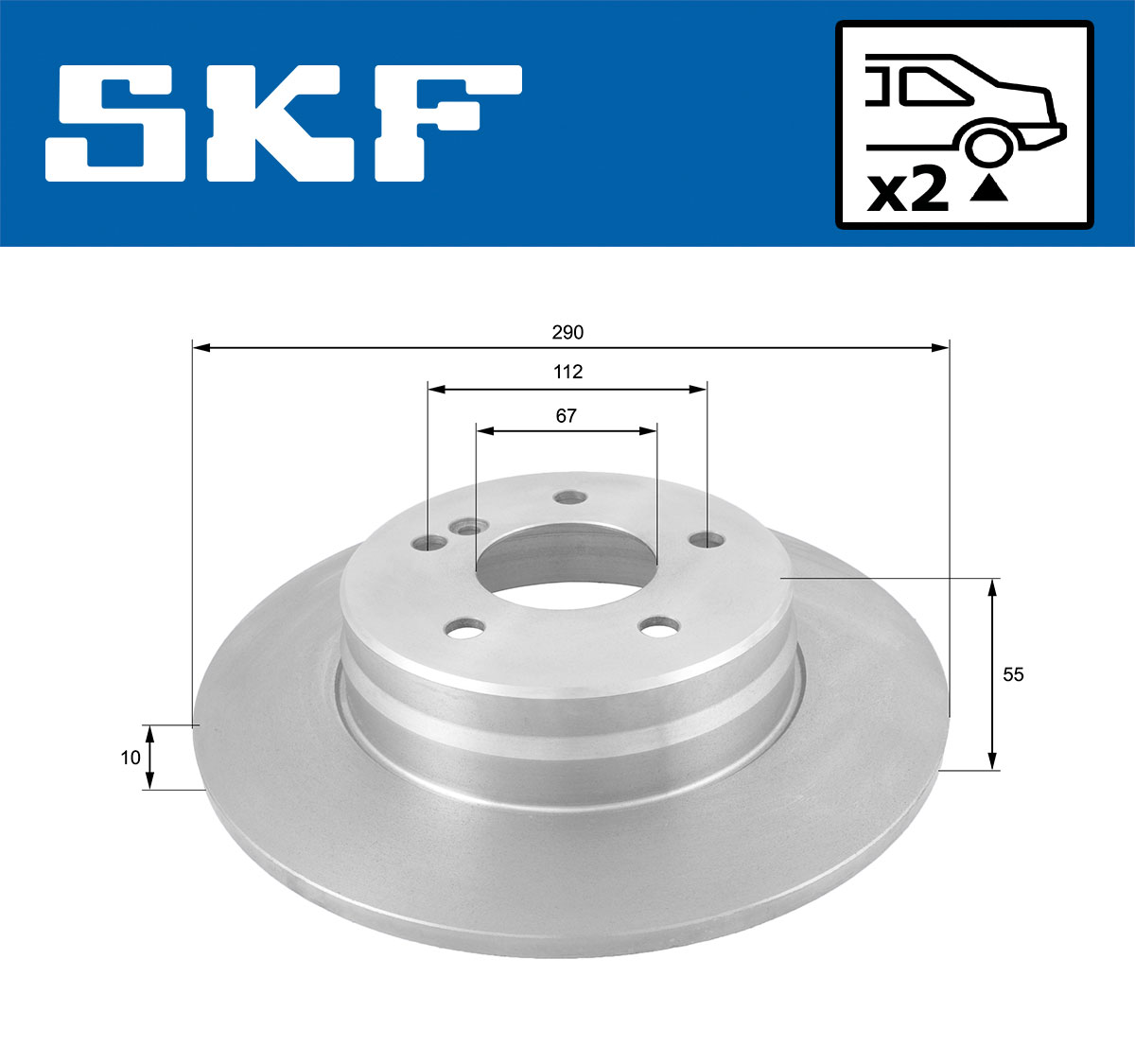 SKF Remschijven VKBD 90151 S2