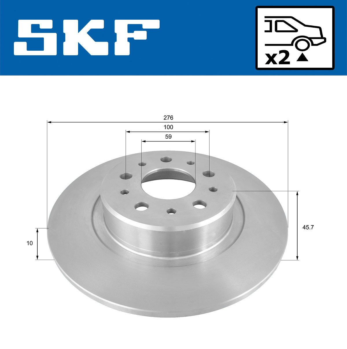 SKF Remschijven VKBD 90193 S2