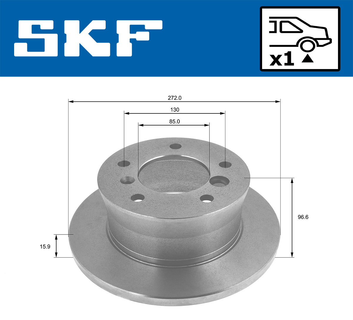 SKF Remschijven VKBD 90198 S1