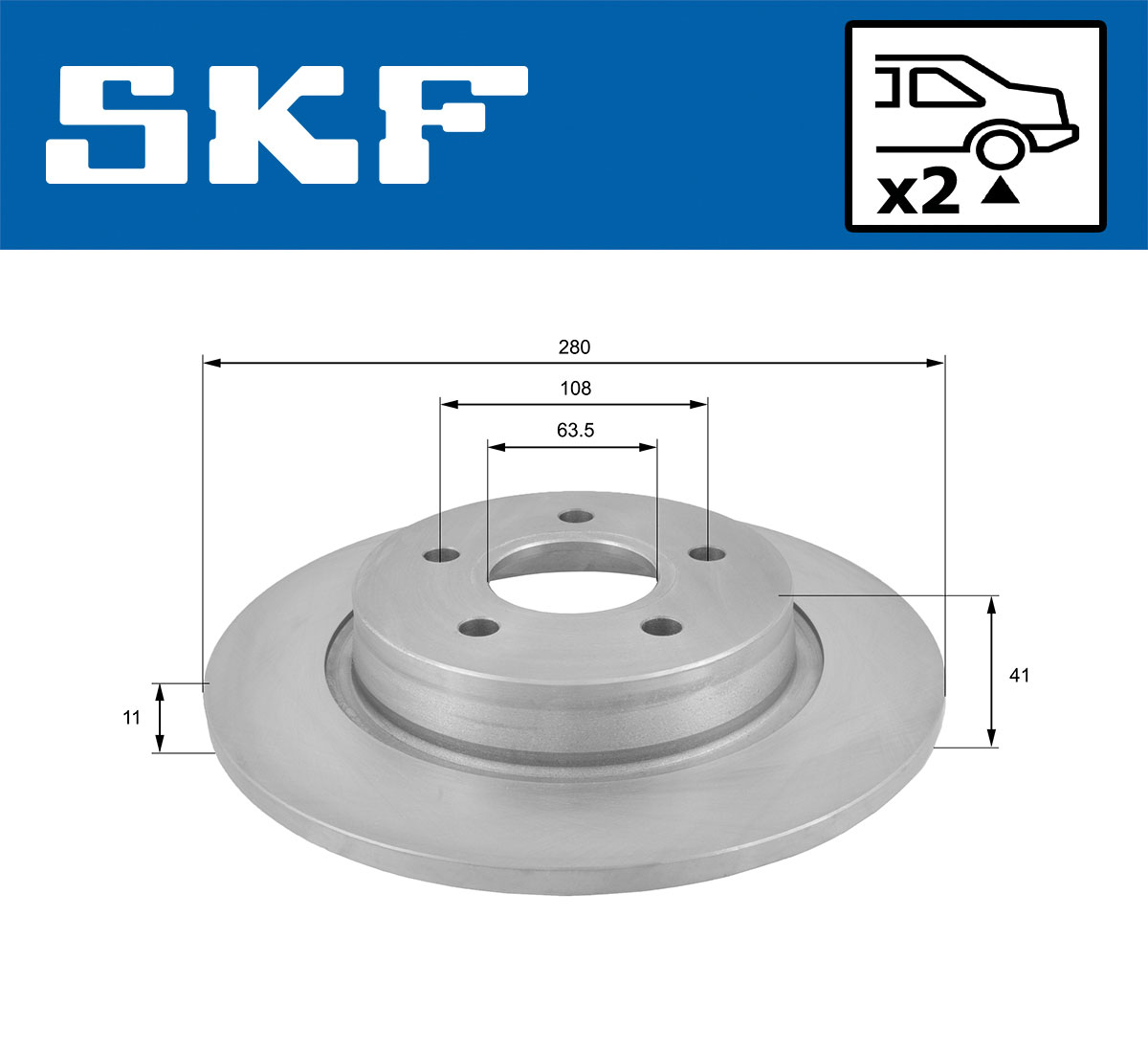 SKF Remschijven VKBD 90203 S2