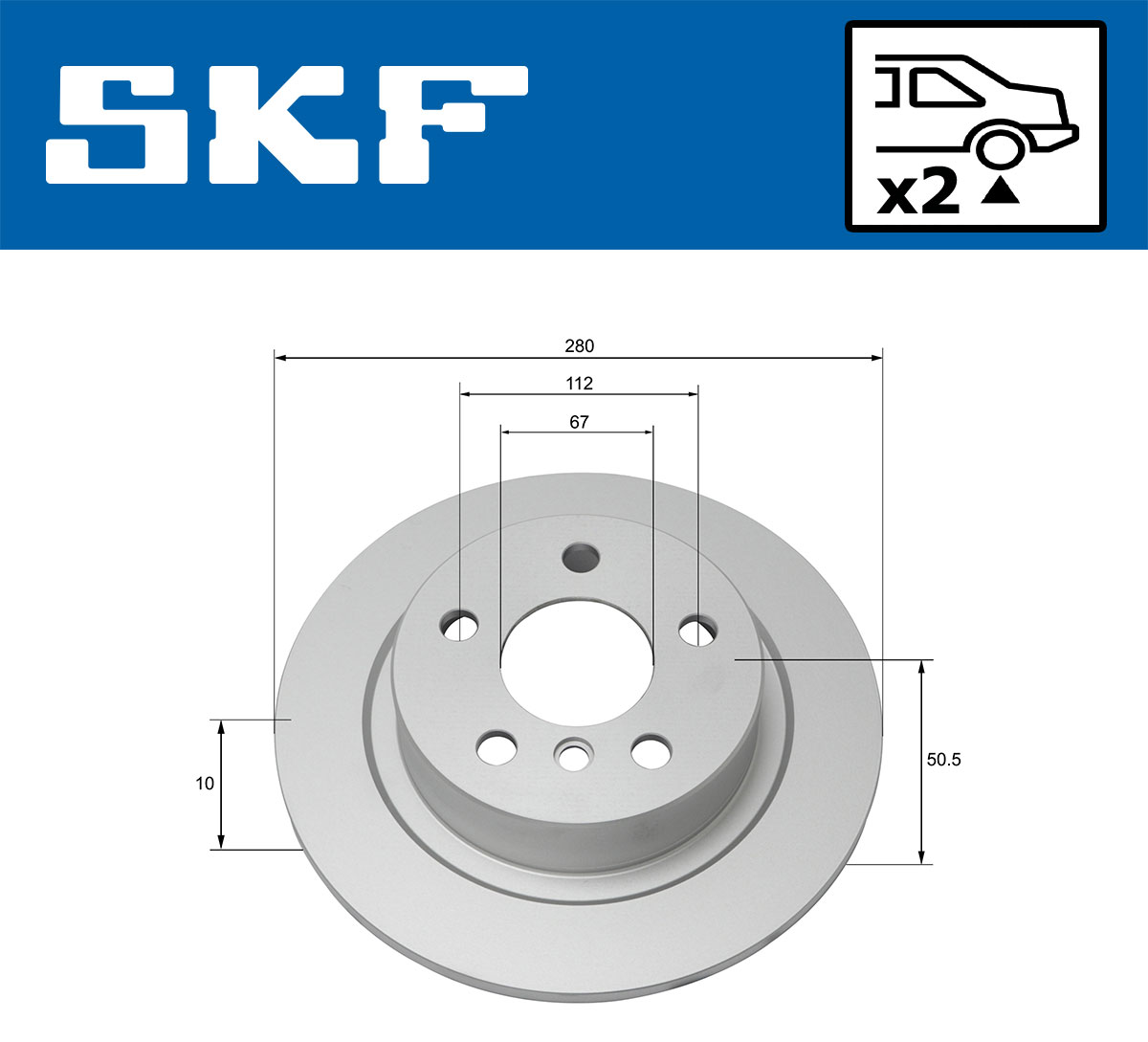 SKF Remschijven VKBD 90224 S2