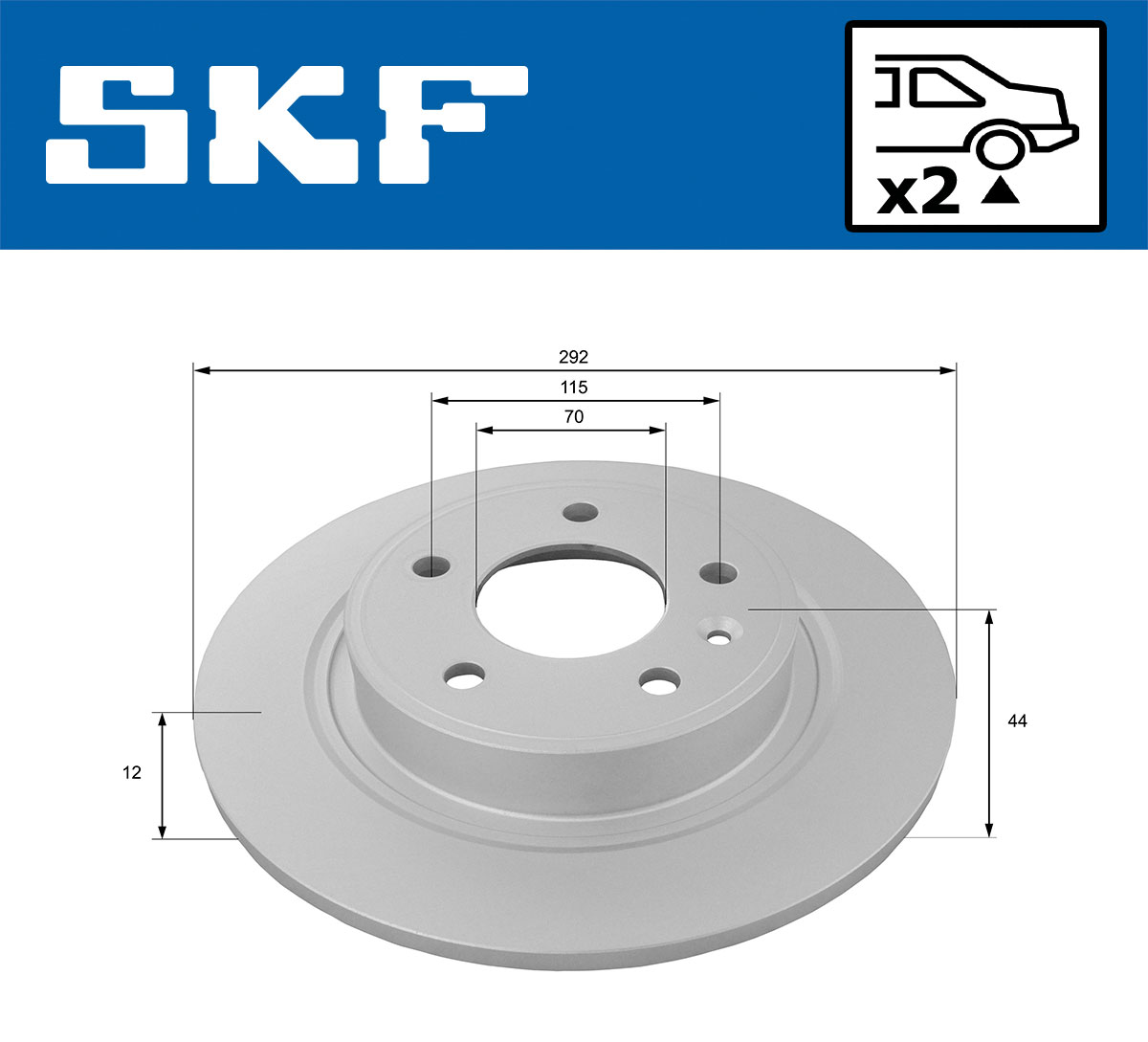 SKF Remschijven VKBD 90229 S2