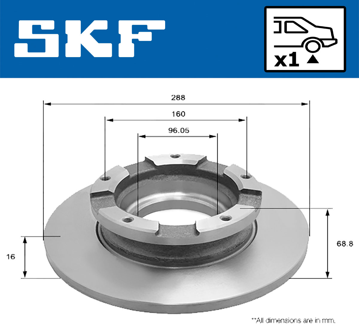 SKF Remschijven VKBD 90258 S1